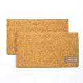 Pack of 2 Welcome Natural Coir Doormats Non Slip PVC Backing Indoor Outdoor Use for Home Office Patio & Entryway Decor Beige 30 x17