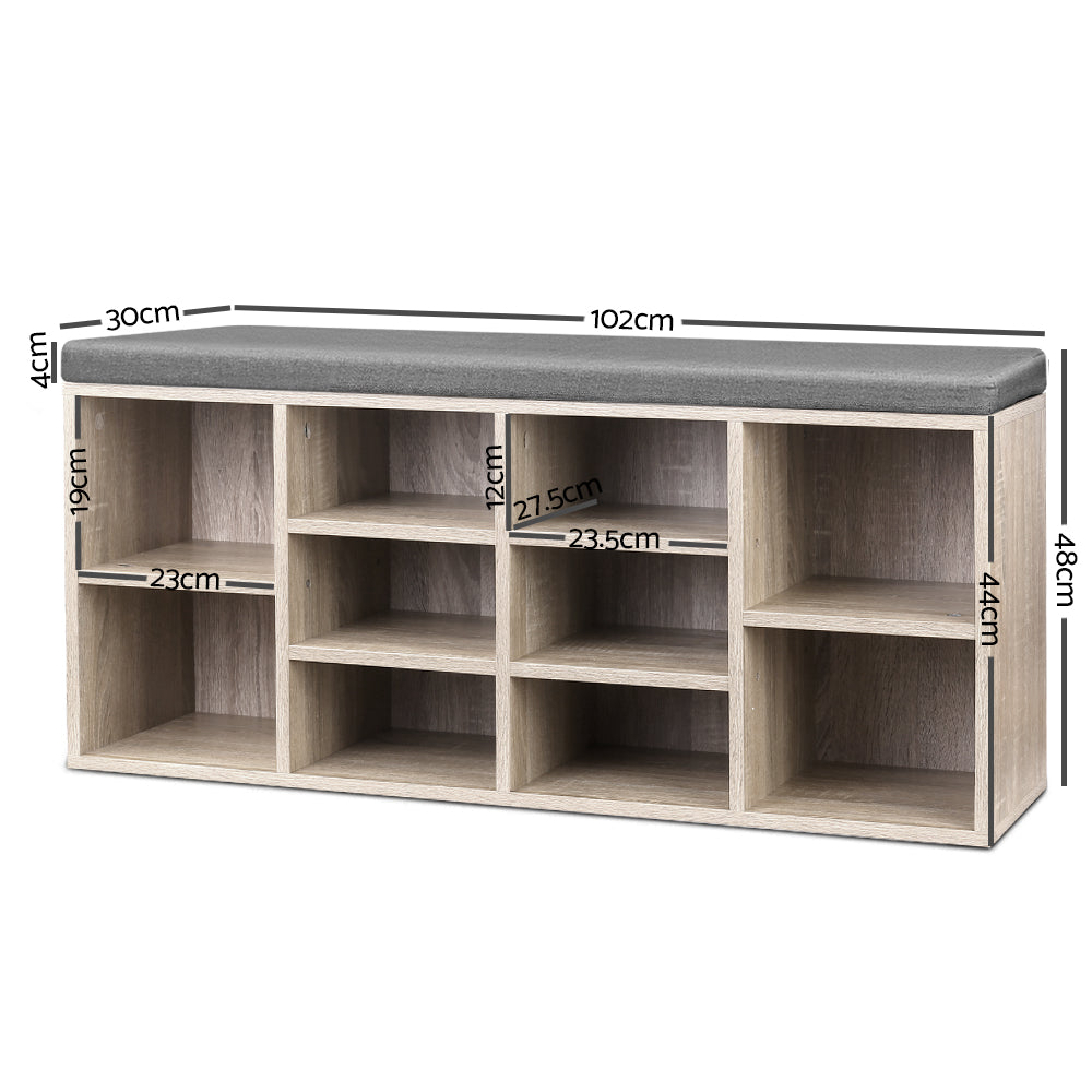 NNEDSZ Bench Wooden Shoe Rack Storage