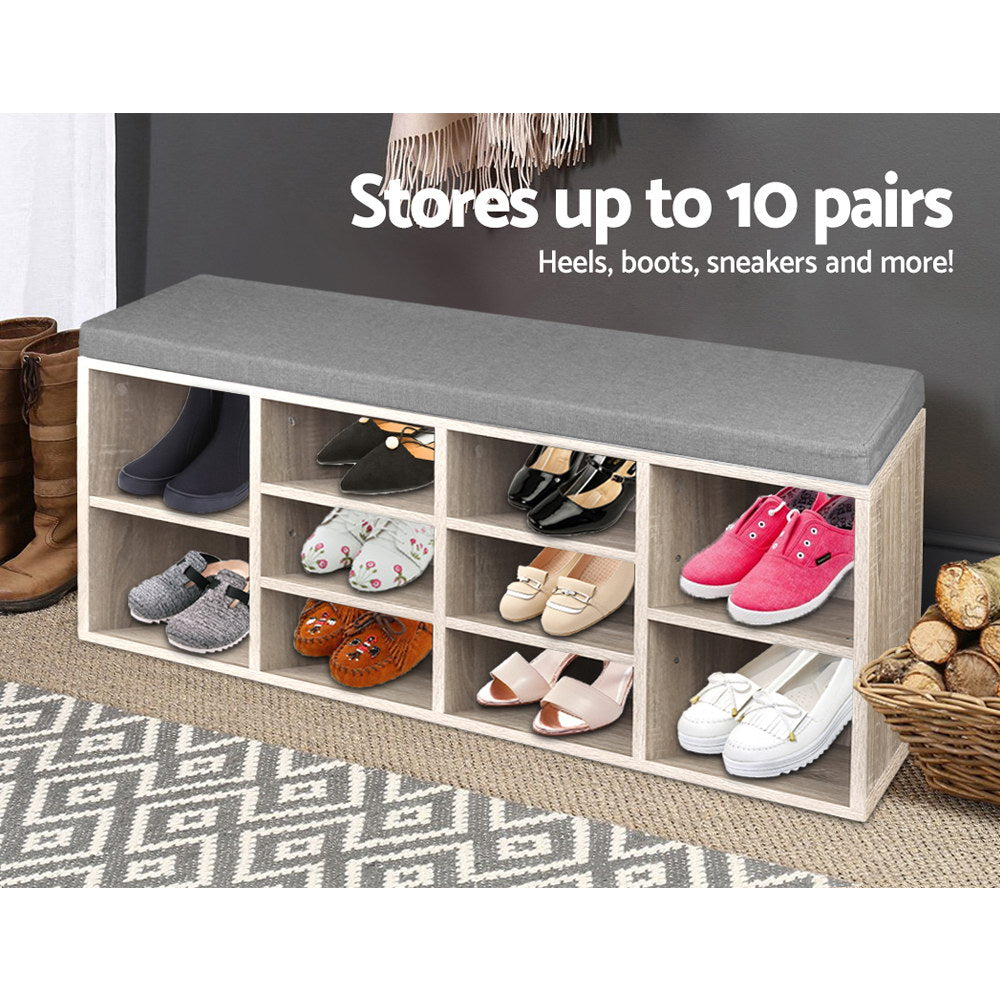 NNEDSZ Bench Wooden Shoe Rack Storage