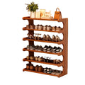 6-Layer Foldable Bamboo Shoe Rack
